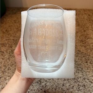 Specially for you Sister in law Wine Tumbler